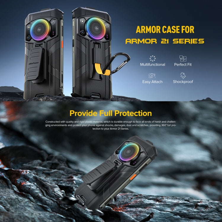 For Ulefone Armor 21 Ulefone Back Clip Phone Case with Carabiner(Black) - free shipping - PMC Jewellery - Order now!