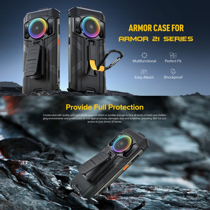 For Ulefone Armor 21 Ulefone Back Clip Phone Case with Carabiner(Black) - free shipping - PMC Jewellery - Order now!