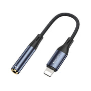 Yesido YAU37 8 Pin to 3.5mm Female Audio Adapter(Black)
