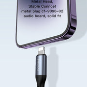 Yesido YAU37 8 Pin to 3.5mm Female Audio Adapter(Black)