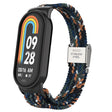For Xiaomi Mi Band 8 Metal Head + Adjustable Nylon Braided Steel Buckle Watch Band(Denim) - Watch Bands by PMC TechLife | Online Shopping South Africa | PMC TechLife