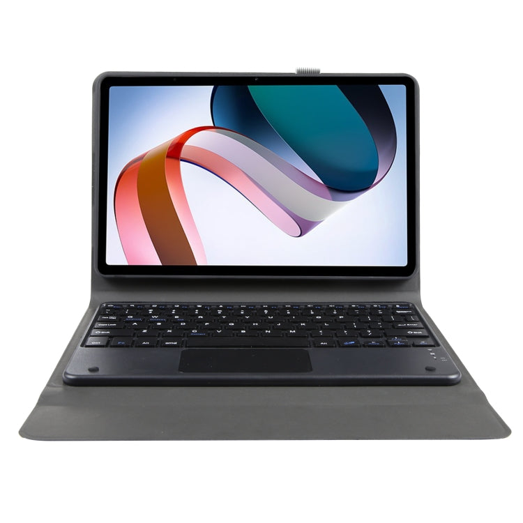 For Xiaomi Redmi Pad Ultra-thin Bluetooth Keyboard Leather Case with Touchpad(Black)