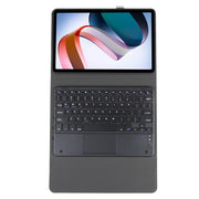 For Xiaomi Redmi Pad Ultra-thin Bluetooth Keyboard Leather Case with Touchpad(Black)
