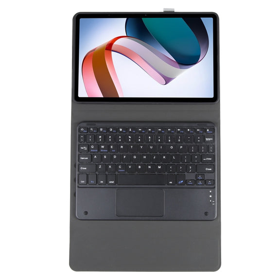 For Xiaomi Redmi Pad Ultra-thin Bluetooth Keyboard Leather Case with Touchpad(Black)