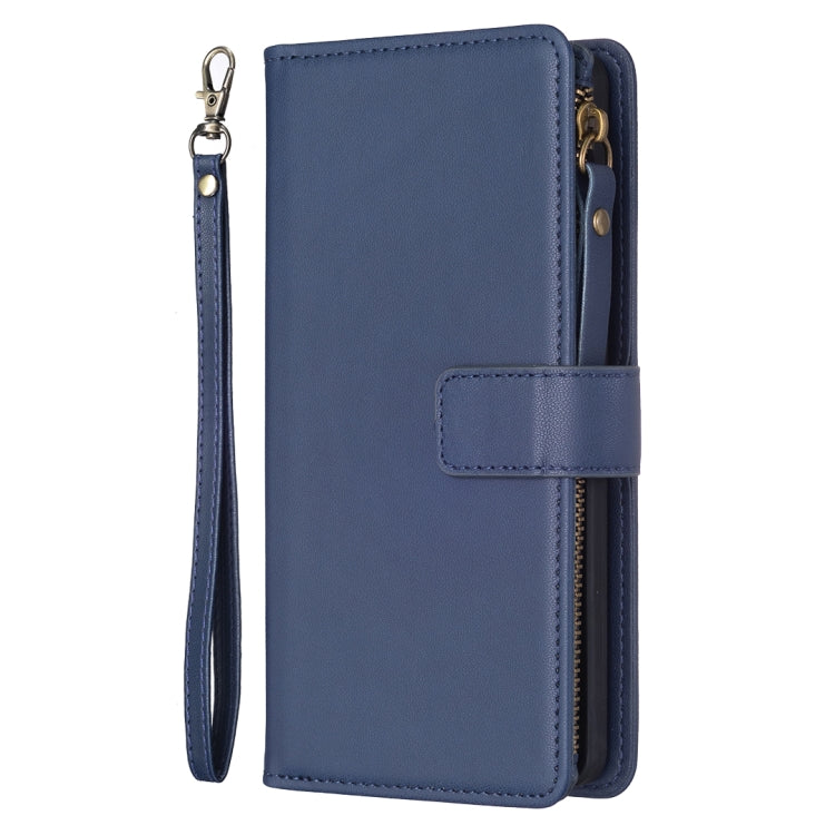 For Xiaomi 13 Pro 9 Card Slots Zipper Wallet Leather Flip Phone Case(Blue) - free shipping - PMC TechLife - Order now!