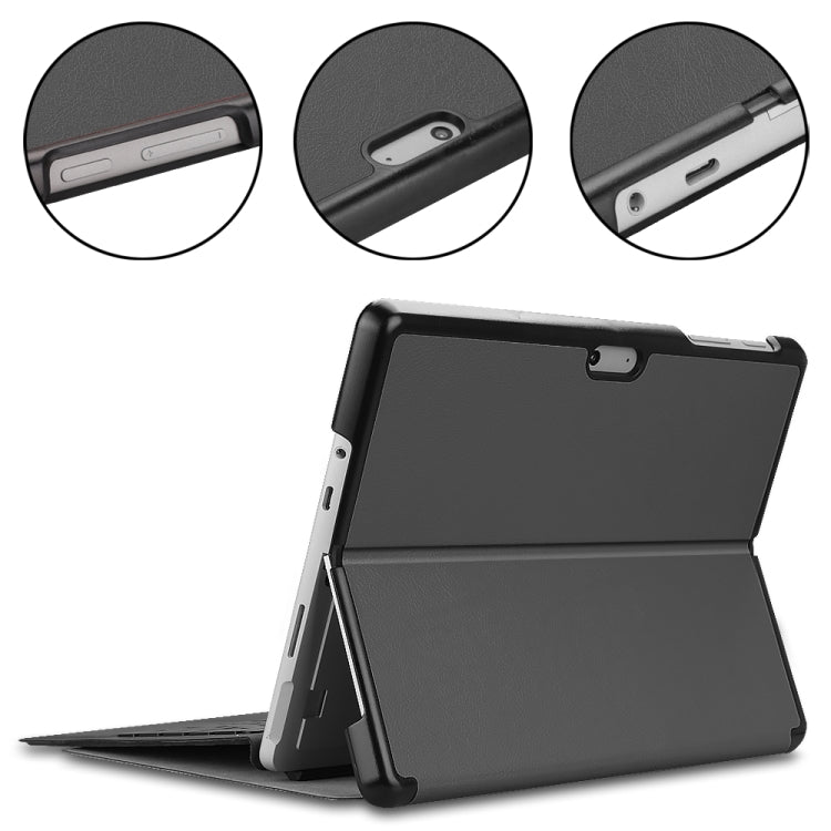 For Microsoft Surface Go 2 / Surface Go Voltage Elastic Texture Horizontal Flip Leather Case with Holder(Grey) - Others by PMC TechLife | Online Shopping South Africa | PMC TechLife | Buy Now Pay Later Mobicred