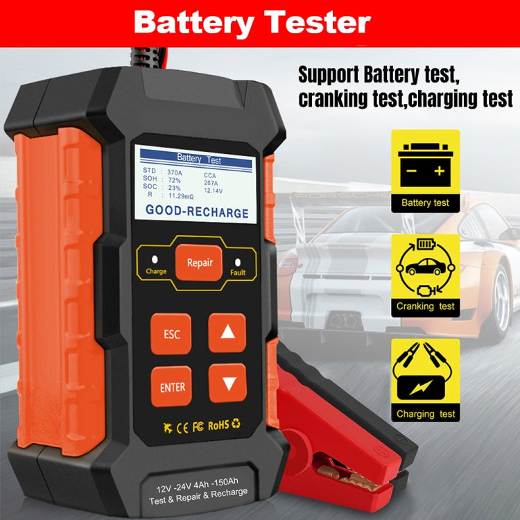 KONNWEI KW520 12V / 24V 3 in 1 Car Battery Tester with Detection & Repair & Charging Function(US Plug) - free shipping - PMC TechLife - Order now!