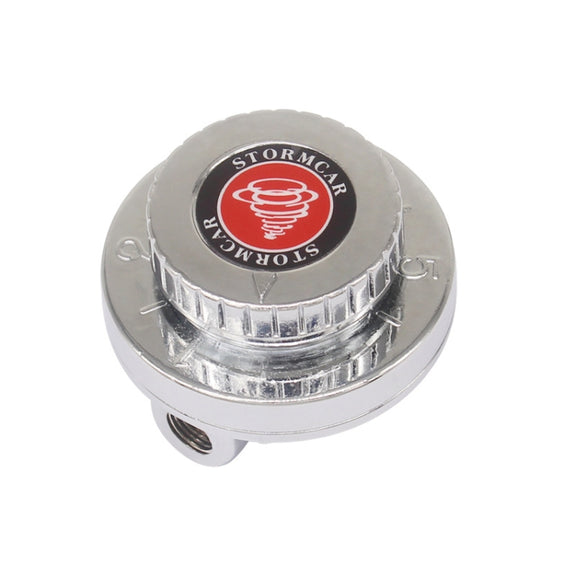 Car 8mm & 10mm Manual Adjustable 1-5psi Fuel Pressure Regulator Valve(Silver)