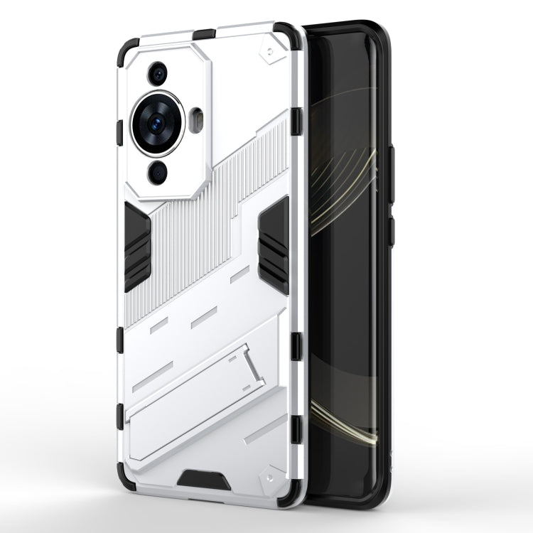 For Huawei nova 11 Pro 4G Punk Armor 2 in 1 PC + TPU Phone Case with Holder(White) - free shipping - PMC TechLife - Order now!