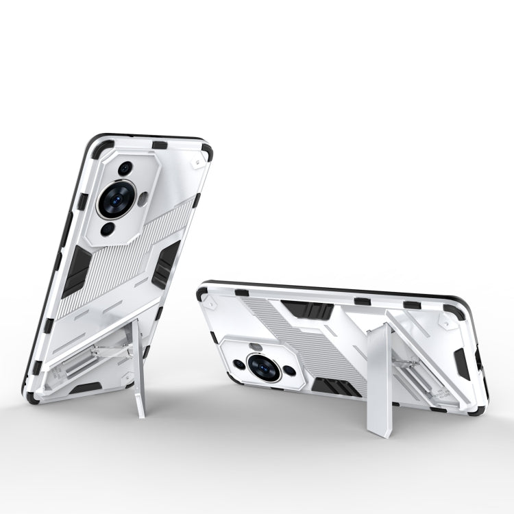 For Huawei nova 11 Pro 4G Punk Armor 2 in 1 PC + TPU Phone Case with Holder(White) - free shipping - PMC TechLife - Order now!