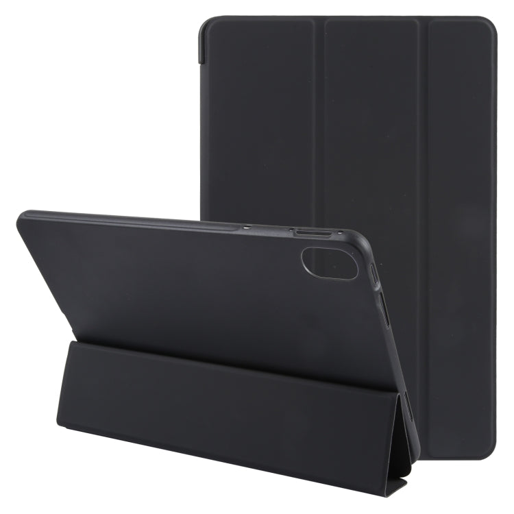 For Huawei MatePad 11 2023 GEBEI 3-folding Holder Shockproof Flip Leather Tablet Case(Black) - free shipping - PMC Jewellery - Order now!