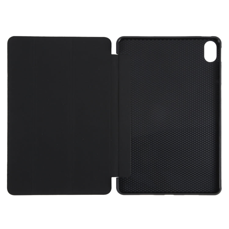 For Huawei MatePad 11 2023 GEBEI 3-folding Holder Shockproof Flip Leather Tablet Case(Black) - free shipping - PMC Jewellery - Order now!