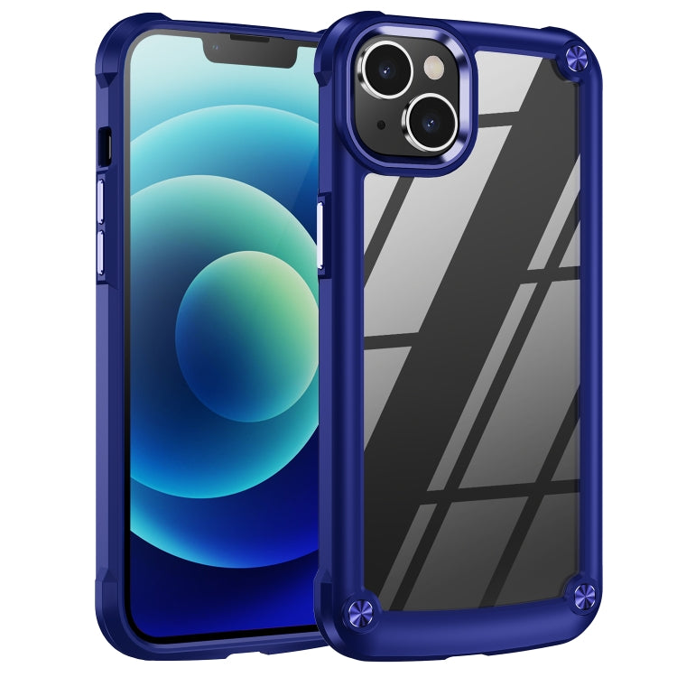For iPhone 15 TPU + PC Lens Protection Phone Case(Blue) - free shipping - PMC TechLife - Order now!