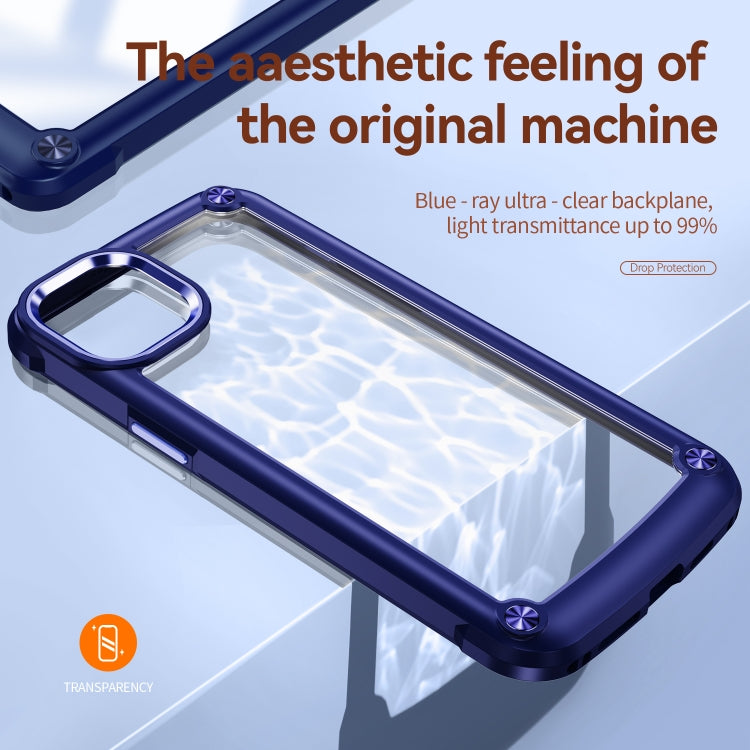 For iPhone 15 TPU + PC Lens Protection Phone Case(Blue) - free shipping - PMC TechLife - Order now!