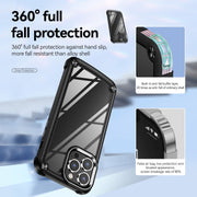 For iPhone 15 Pro TPU + PC Lens Protection Phone Case(Black)