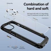 For iPhone 15 Plus TPU + PC Lens Protection Phone Case(Black)