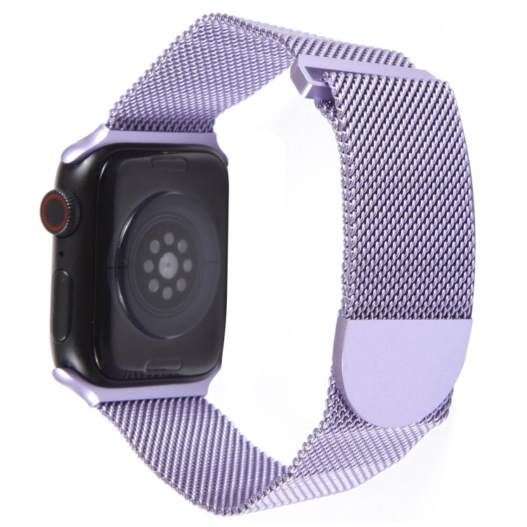 For Apple Watch Ultra 49mm Milanese Metal Magnetic Watch Band(Lavender Purple) - Watch Bands by PMC TechLife | Online Shopping South Africa | PMC TechLife