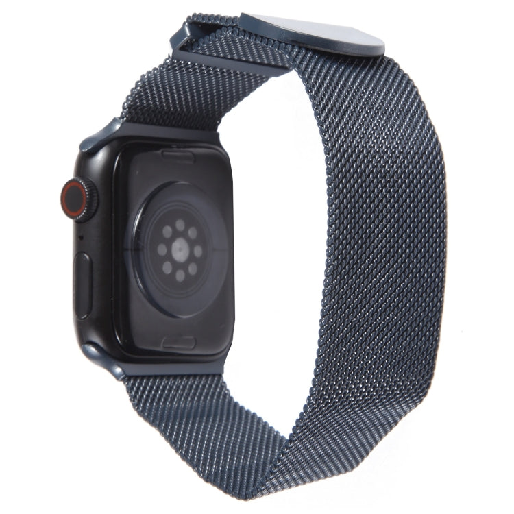 For Apple Watch 8 41mm Milanese Metal Magnetic Watch Band(Midnight Blue) - Watch Bands by PMC TechLife | Online Shopping South Africa | PMC TechLife