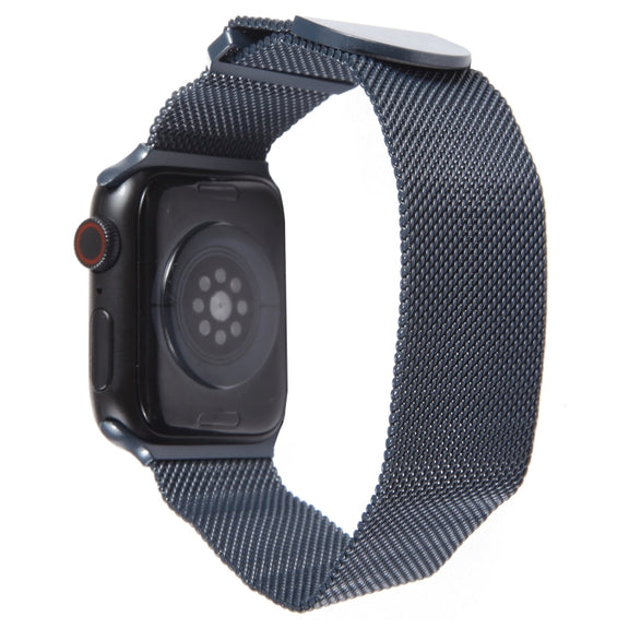 For Apple Watch 8 41mm Milanese Metal Magnetic Watch Band(Midnight Blue)
