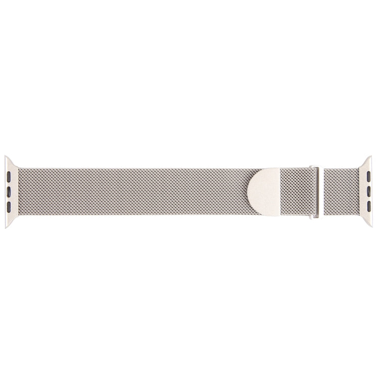 For Apple Watch 8 41mm Milanese Metal Magnetic Watch Band(Starlight)