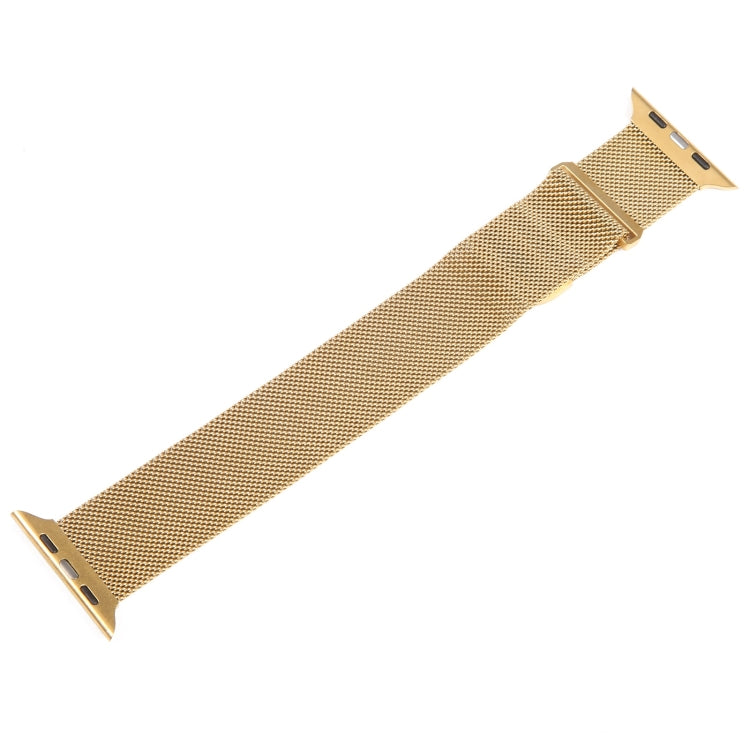 For Apple Watch 8 41mm Milanese Metal Magnetic Watch Band(Gold) - Watch Bands by PMC TechLife | Online Shopping South Africa | PMC TechLife