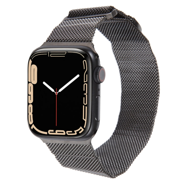 For Apple Watch SE 2022 40mm Milanese Metal Magnetic Watch Band(Gunmetal) - Watch Bands by PMC TechLife | Online Shopping South Africa | PMC TechLife