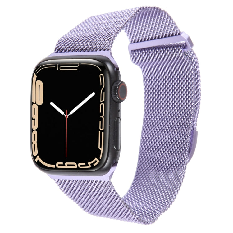 For Apple Watch SE 2022 40mm Milanese Metal Magnetic Watch Band(Lavender Purple) - Watch Bands by PMC TechLife | Online Shopping South Africa | PMC TechLife