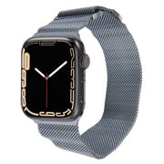 For Apple Watch SE 2022 44mm Milanese Metal Magnetic Watch Band(Space Grey)