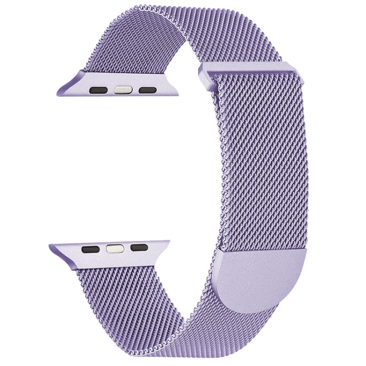For Apple Watch SE 2022 44mm Milanese Metal Magnetic Watch Band(Lavender Purple) - Watch Bands by PMC TechLife | Online Shopping South Africa | PMC TechLife