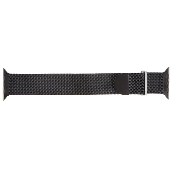 For Apple Watch SE 44mm Milanese Metal Magnetic Watch Band(Black)