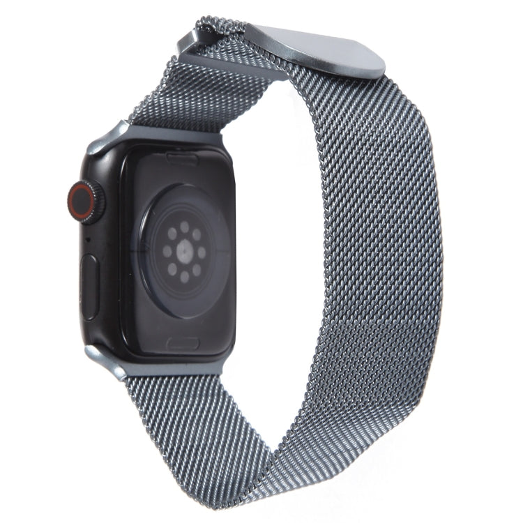 For Apple Watch 5 40mm Milanese Metal Magnetic Watch Band(Space Grey)