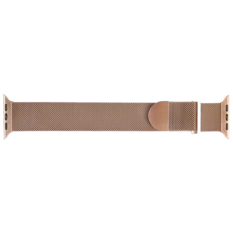 For Apple Watch 5 40mm Milanese Metal Magnetic Watch Band(Rose Gold)
