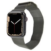 For Apple Watch 5 44mm Milanese Metal Magnetic Watch Band(Army Green)