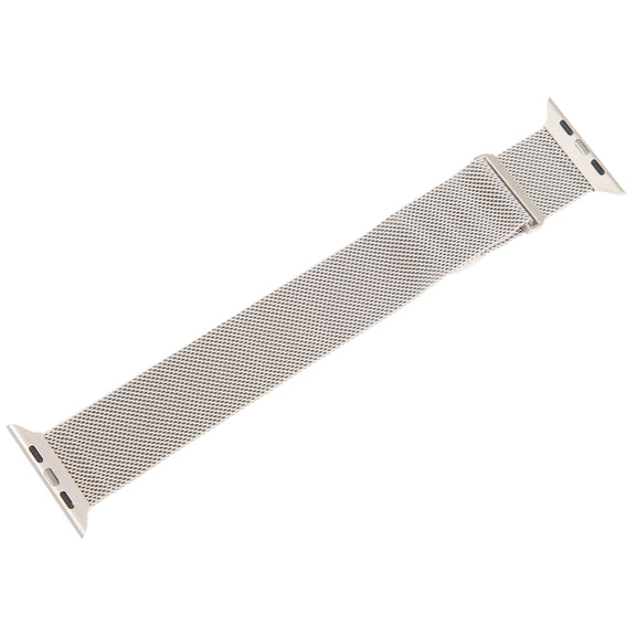 For Apple Watch 4 40mm Milanese Metal Magnetic Watch Band(Starlight)
