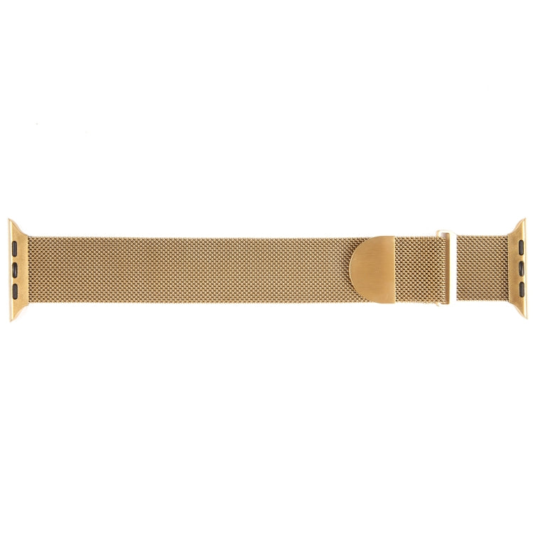 For Apple Watch 4 40mm Milanese Metal Magnetic Watch Band(Gold)