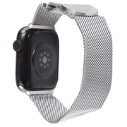 For Apple Watch 4 44mm Milanese Metal Magnetic Watch Band(Silver)