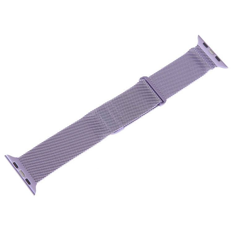 For Apple Watch 4 44mm Milanese Metal Magnetic Watch Band(Lavender Purple) - Watch Bands by PMC TechLife | Online Shopping South Africa | PMC TechLife