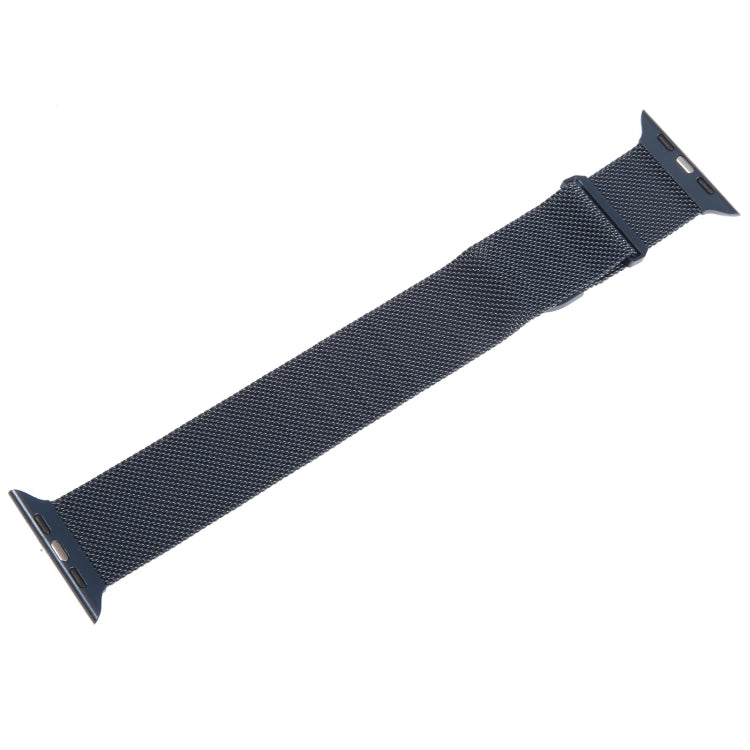 For Apple Watch 2 38mm Milanese Metal Magnetic Watch Band(Midnight Blue)