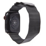 For Apple Watch 2 38mm Milanese Metal Magnetic Watch Band(Black)