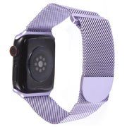 For Apple Watch 2 38mm Milanese Metal Magnetic Watch Band(Lavender Purple)