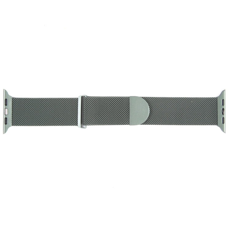 For Apple Watch 2 38mm Milanese Metal Magnetic Watch Band(Pine Green)