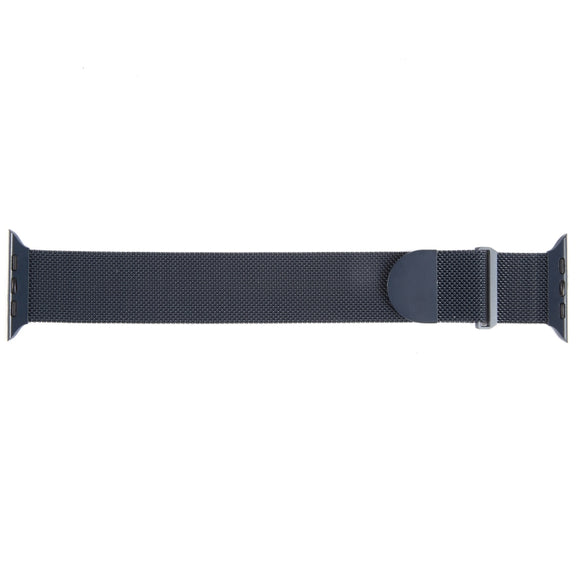 For Apple Watch 2 42mm Milanese Metal Magnetic Watch Band(Midnight Blue)