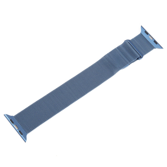 For Apple Watch 2 42mm Milanese Metal Magnetic Watch Band(Blue)