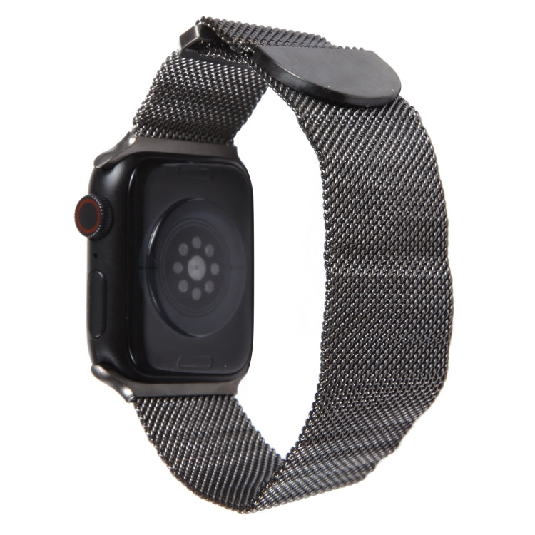 For Apple Watch 42mm Milanese Metal Magnetic Watch Band(Gunmetal) - Watch Bands by PMC TechLife | Online Shopping South Africa | PMC TechLife