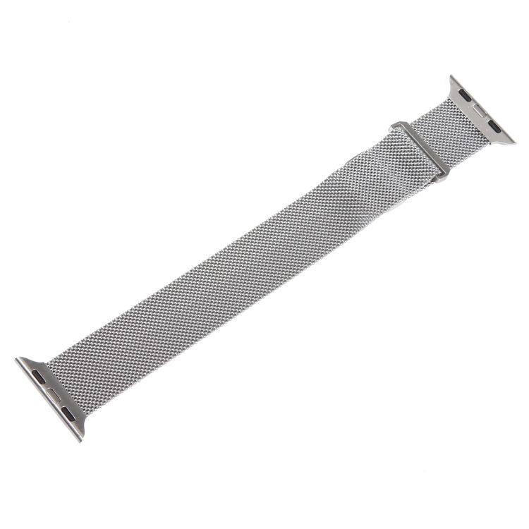 For Apple Watch 42mm Milanese Metal Magnetic Watch Band(Silver)