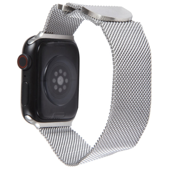 For Apple Watch 42mm Milanese Metal Magnetic Watch Band(Silver)