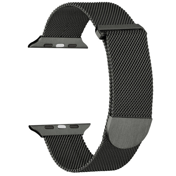 For Apple Watch 42mm Milanese Metal Magnetic Watch Band(Army Green)