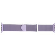 For Apple Watch 42mm Milanese Metal Magnetic Watch Band(Lavender Purple)