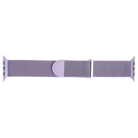 For Apple Watch 42mm Milanese Metal Magnetic Watch Band(Lavender Purple)