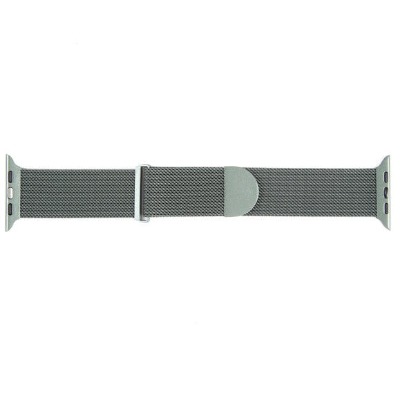 For Apple Watch 42mm Milanese Metal Magnetic Watch Band(Pine Green)